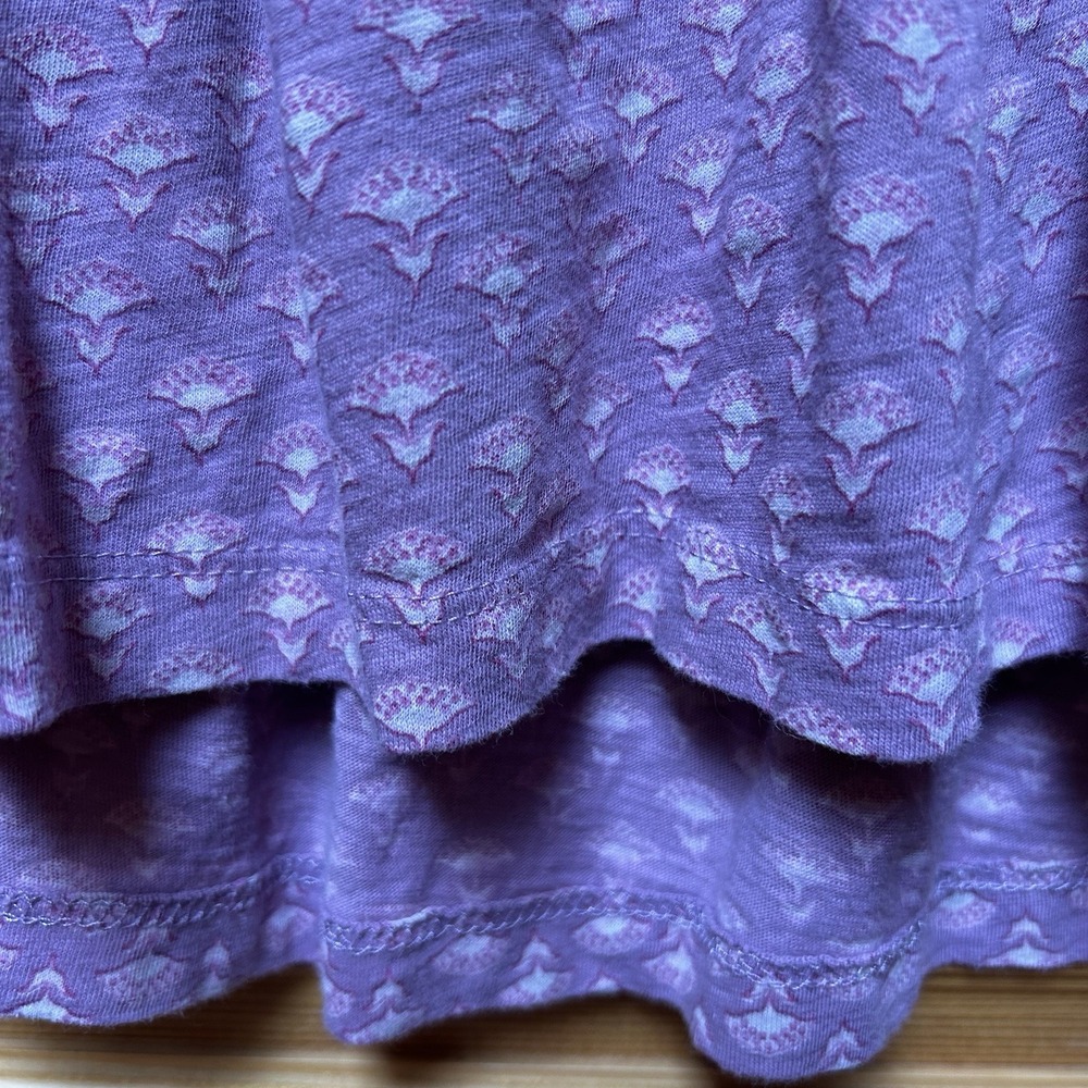 Lucky Brand Lavender Floral Cotton Blend Cropped Camisole - Picture 6 of 12